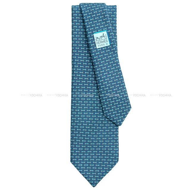 2022年 秋冬 HERMES エルメス ネクタイ Hレリーフ マリンクレール  