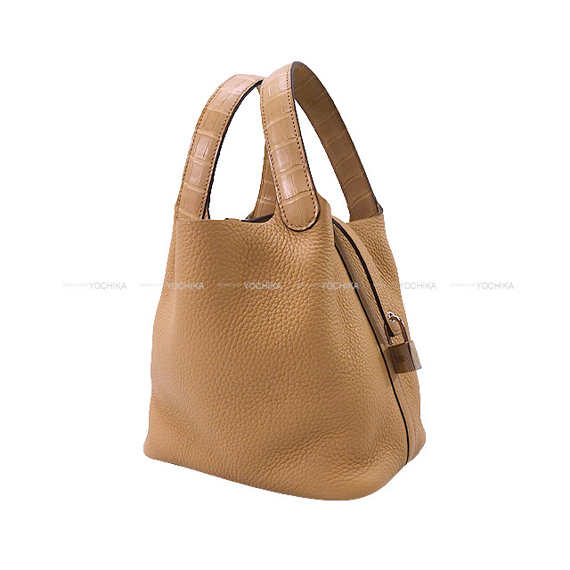 【最高のギフトに /チャイ】HERMES ピコタンロック 18 PM エルメス ピコタンロック18/PM ビスキュイ トリヨンクレマンス
