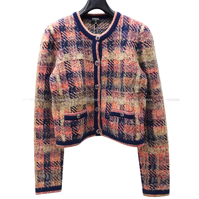 2022年 新作 CHANEL シャネル カーディガン ビジューボタン ツイード  