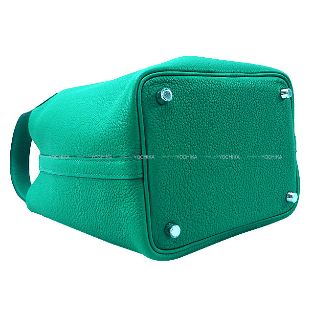 HERMES エルメス ハンドバッグ ピコタンロック 18 PM ヴェールジェイド