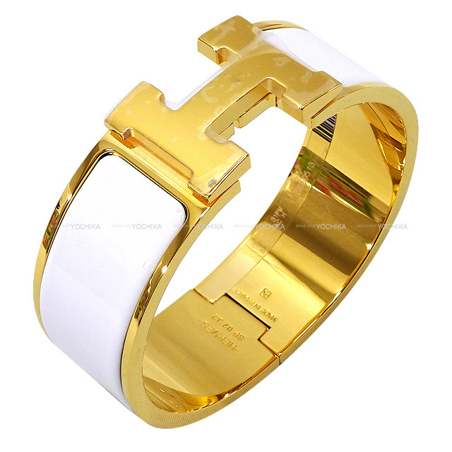 HERMES エルメス ブレスレット クリック クラック H PM 白 (ホワイト  