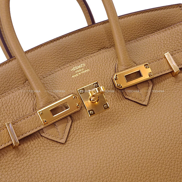 バーキン トゴ ナチュラル（ミルクティー） ゴールド金具 ハンドバッグ HERMES エルメス ハンドバッグ バーキン35 トレンチ トゴ ゴールド金具