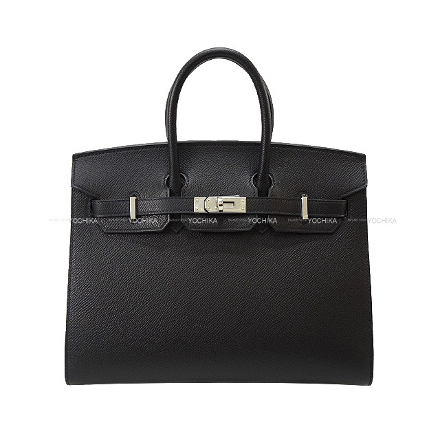 HERMES エルメス ハンドバッグ バーキン25 セリエ 外縫い 黒 (ブラック