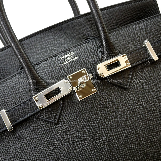 HERMES エルメス ハンドバッグ バーキン25 セリエ 外縫い 黒 (ブラック