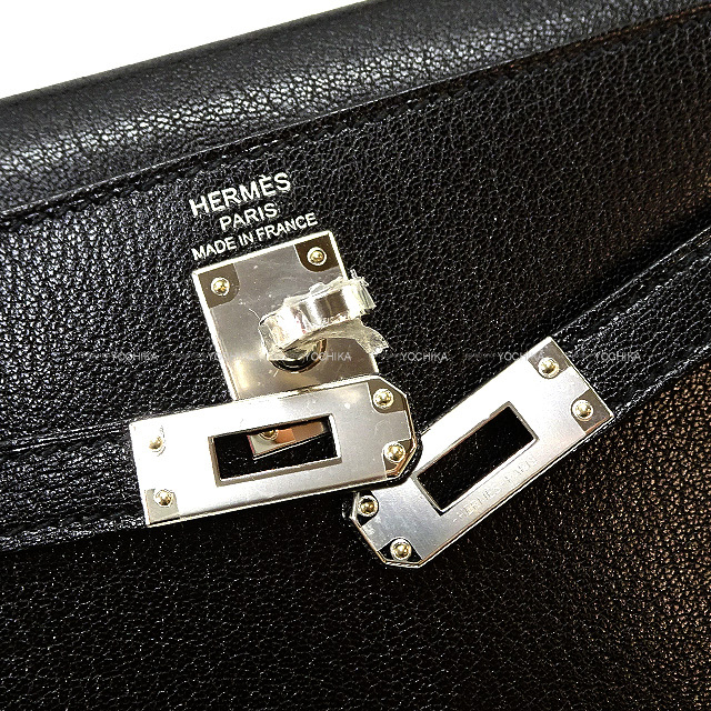 HERMES ブラック マイクロ　ケリー　バッグチャーム シルバー金具 エルメス HERMES ケリー25 タッチ B刻 (2023年製) ブラック