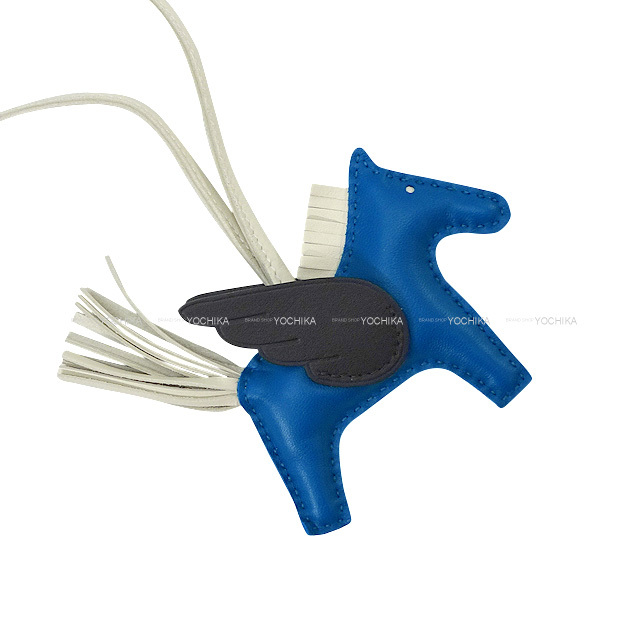 HERMES エルメス バッグチャーム ロデオ ペガサス PM ブルーフランス  