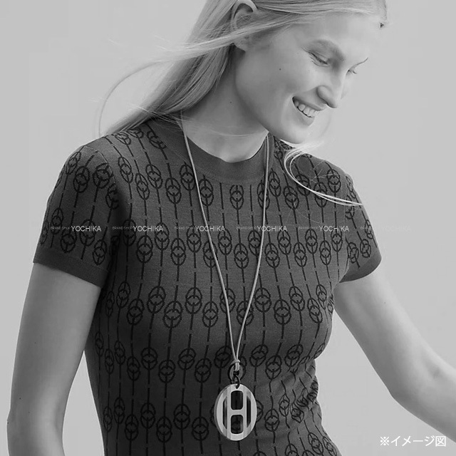 HERMES エルメス ネックレス Hエキップ ペンダント アシジュレ 