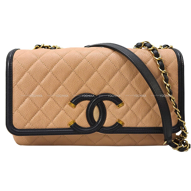 Chanel シャネル ショルダーバッグ フィリグリー ビッグココマークフラップ チェーン ピンクベージュ グレインドカーフ キャビアスキン ゴールド金具 3341 新品同様 中古 Chanel シャネル ショルダーバッグ フィリグリー ビッグココマークフラップ チェーン ピンクベージュ グレインドカーフ キャビアスキン ゴールド金具 3341 新品同様 中古