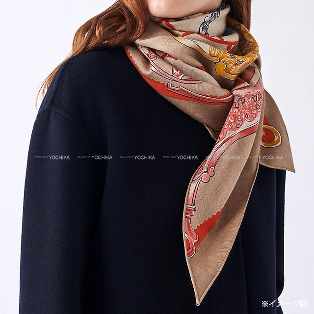 2022年 秋冬 HERMES エルメス スカーフ トライアングル ジェアン 鐙  