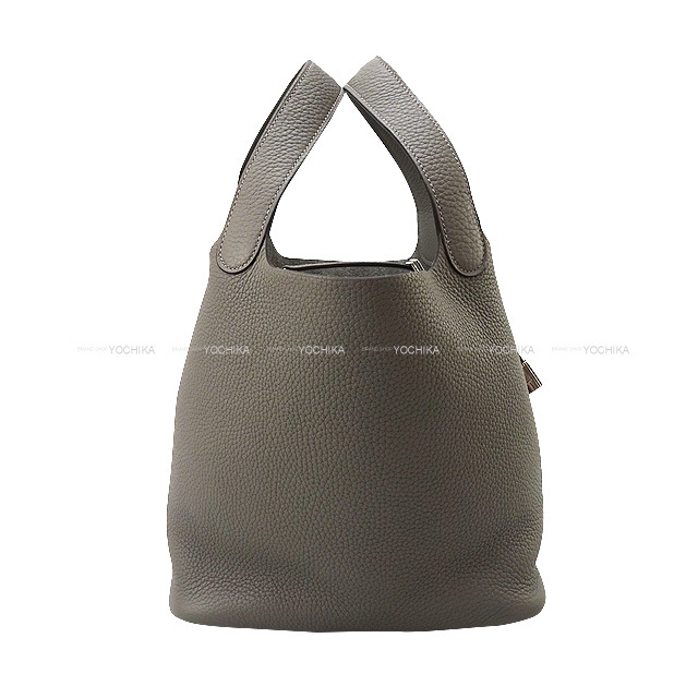 HERMES エルメス ハンドバッグ ピコタンロック 22 MM グリメイヤー  