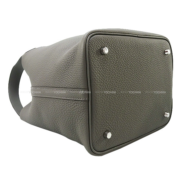 HERMES エルメス ハンドバッグ ピコタンロック 22 MM グリメイヤー