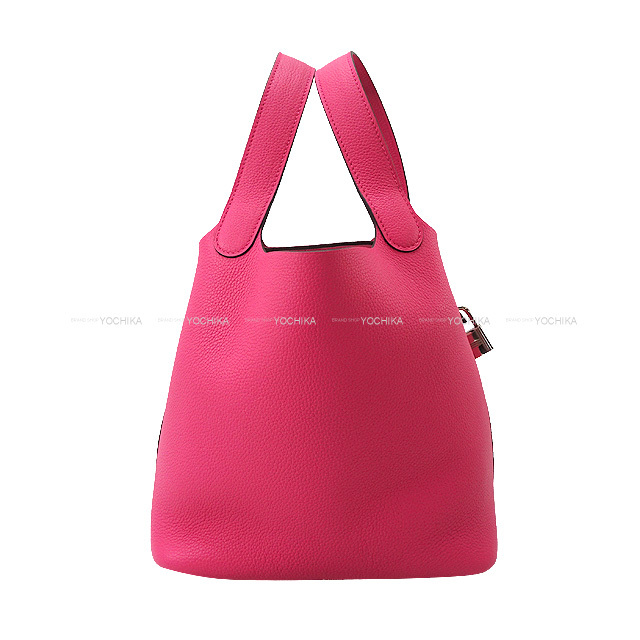 HERMES エルメス ハンドバッグ ピコタンロック 22 MM ローズ  