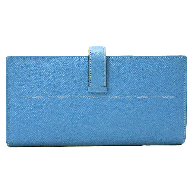 HERMES エルメス 長財布 ベアンスフレ ブルーパラダイス エプソン  