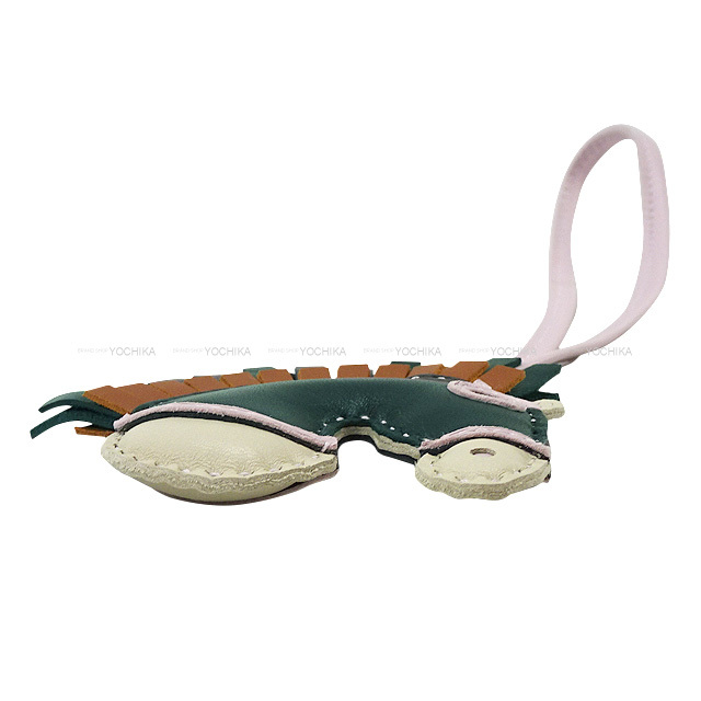 HERMES エルメス バッグチャーム ジージーカマイユ クレ