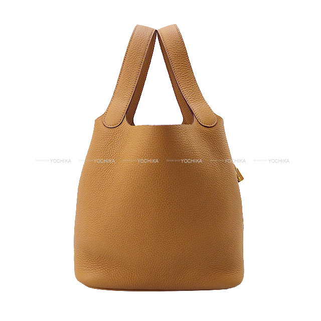 HERMES エルメス ハンドバッグ ピコタンロック 22 MM ビスケット 
