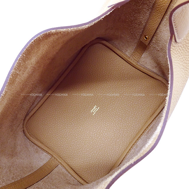 HERMES エルメス ハンドバッグ ピコタンロック 22 MM ビスケット