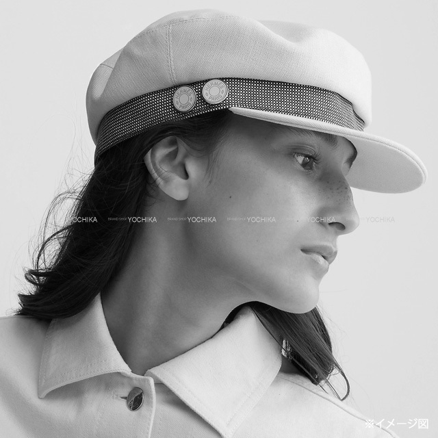 HERMES エルメス キャスケット セリエボタン付 帽子 カヴァル