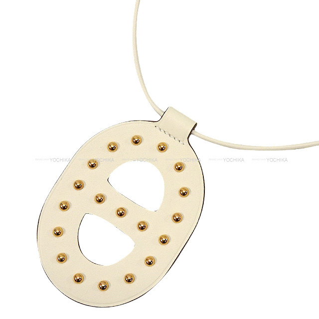 HERMES エルメス ネックレス シェーヌダンクル ペンダント GM スタッズ  