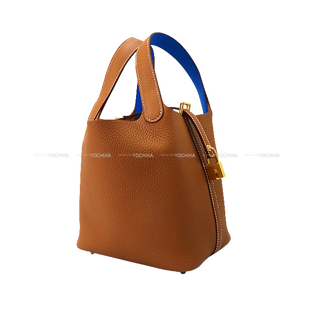 HERMES エルメス ハンドバッグ ピコタンロック 18 PM エクラ ゴールド  