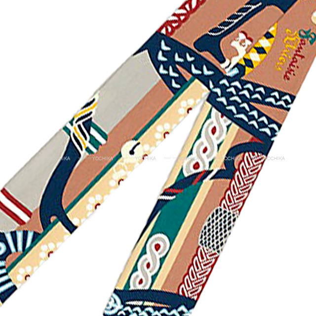 2022年 秋冬 HERMES エルメス スカーフ ツイリー 鐙の幻想 ノアゼット  