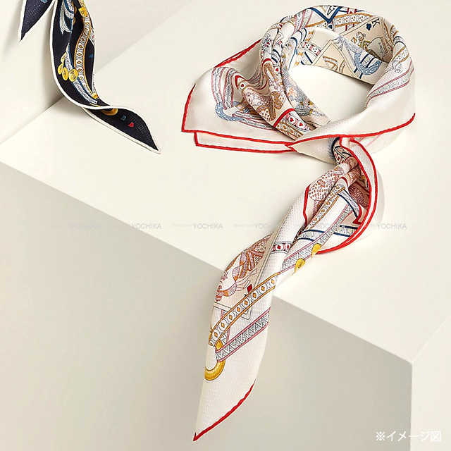 2022年 秋冬 HERMES エルメス スカーフ カレ70 ピケ ハートのクイーン  