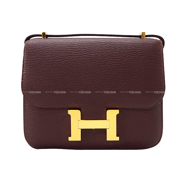 HERMES エルメス ショルダーバッグ コンスタンス3 ミニ ヴェルソ 新品)HERMES エルメス コンスタンス 3 ミニ ヴェルソ シェーブル