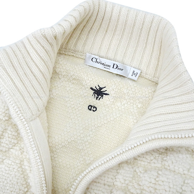 ショートスリーブ セーター ウール & カシミヤ ニット - DIOR ディオール Dior ／ベージュ カシミア ニット・セーター Lサイズ