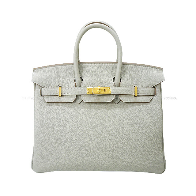 HERMES エルメス ハンドバッグ バーキン25 グリスパール