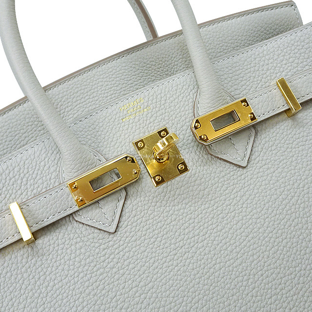 HERMES エルメス ハンドバッグ バーキン25 グリスパール (グリペール