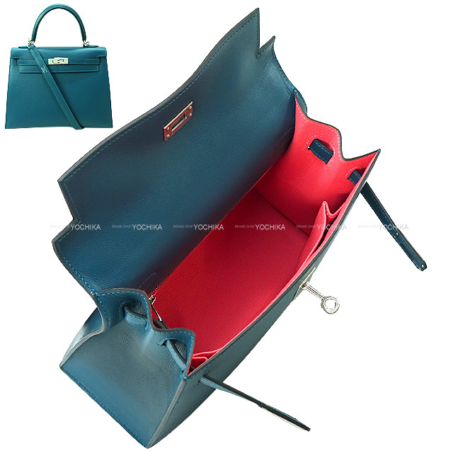 HERMES エルメス ショルダーバッグ ケリー25 外縫い ヴェルソ ヴェール