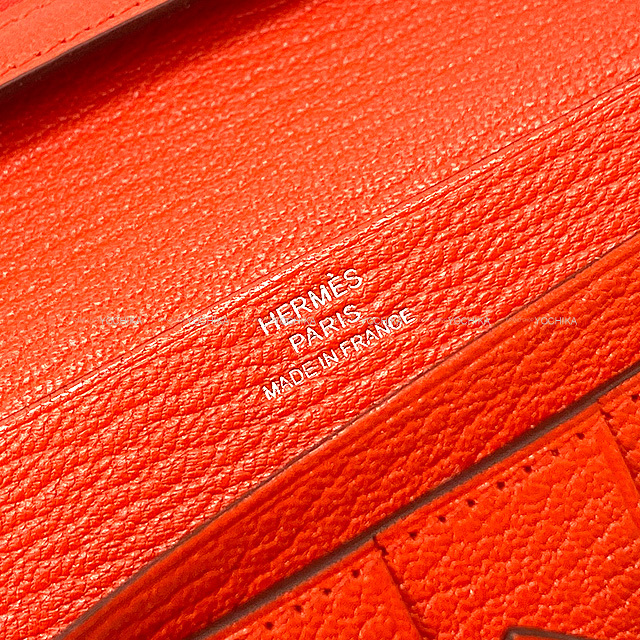HERMES エルメス シェブルミゾル ベアンスフレ 長財布 刻印：□R HERMES エルメス 長財布 ベアンスフレ カプシーヌ シェーブル
