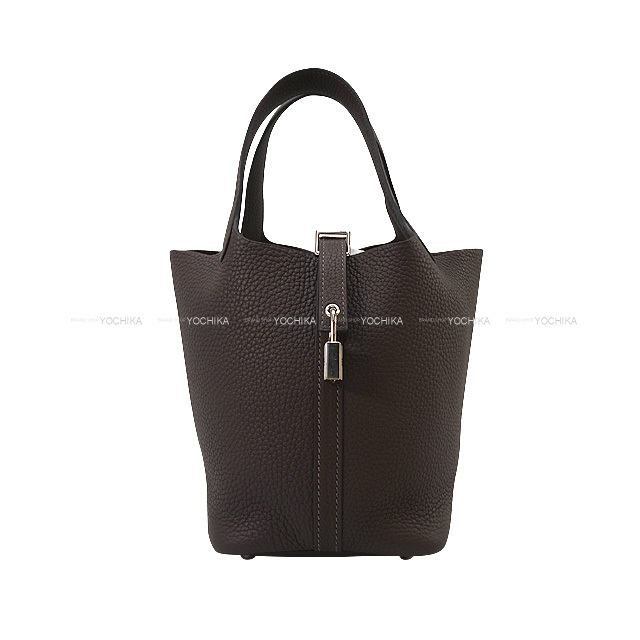 【大人気】HERMES ピコタンロック PM 18サイズ エベンヌ G金具 エルメス ピコタンロック MMサイズ エベンヌ/G金具