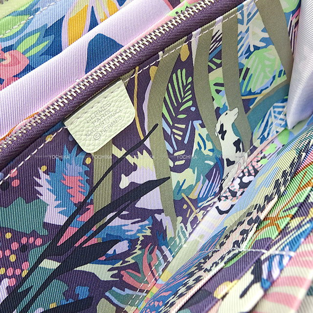 HERMES(エルメス) 長財布 アザップロングシルクイン ヴェールフィズ  