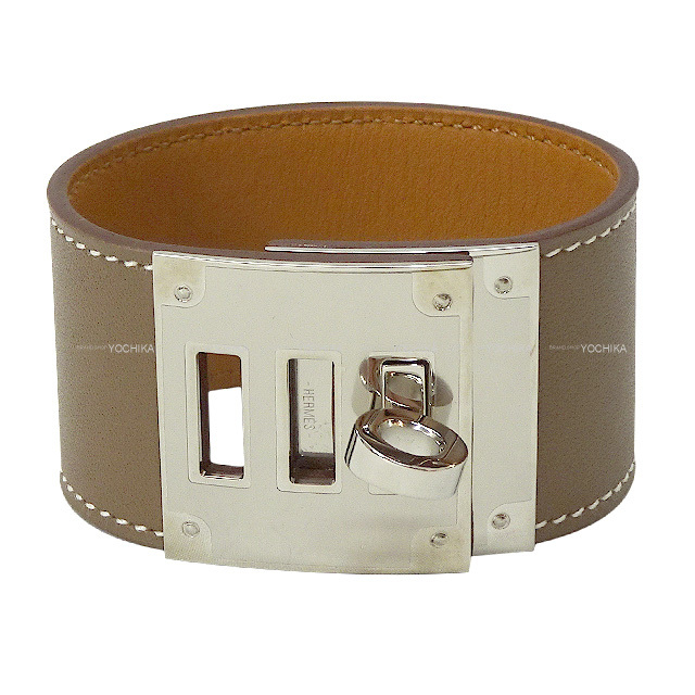 HERMES エルメス ブレスレット ケリードッグ #50 エトープ (エトゥープ 
