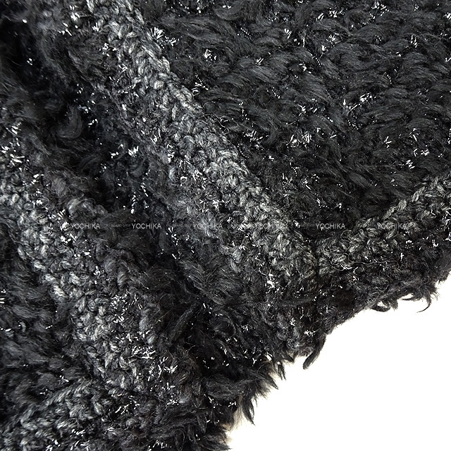 CHANEL シャネル ココボタン付 リボン プードル ツイード ショート