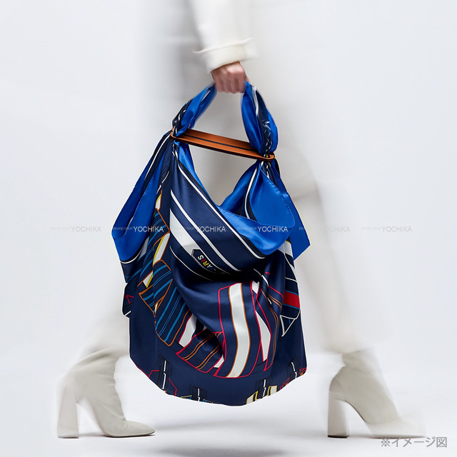 HERMES エルメス シルキット スカーフ カレ用 バッグアクセサリー  