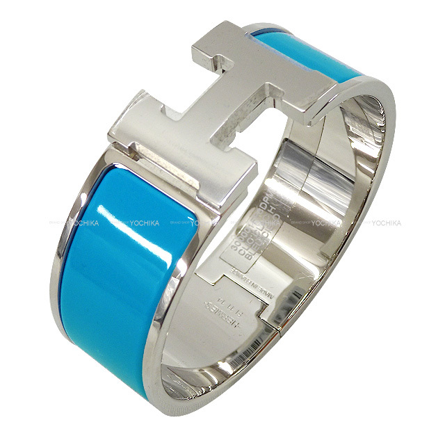 HERMES エルメス ブレスレット クリッククラックアッシュ PM ブルー  