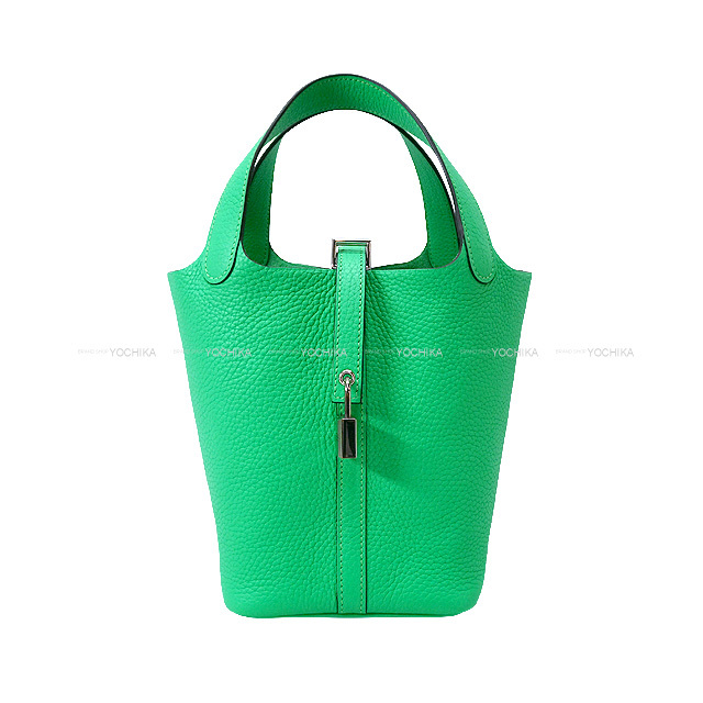 HERMES エルメス ハンドバッグ ピコタンロック 18 PM ヴェール