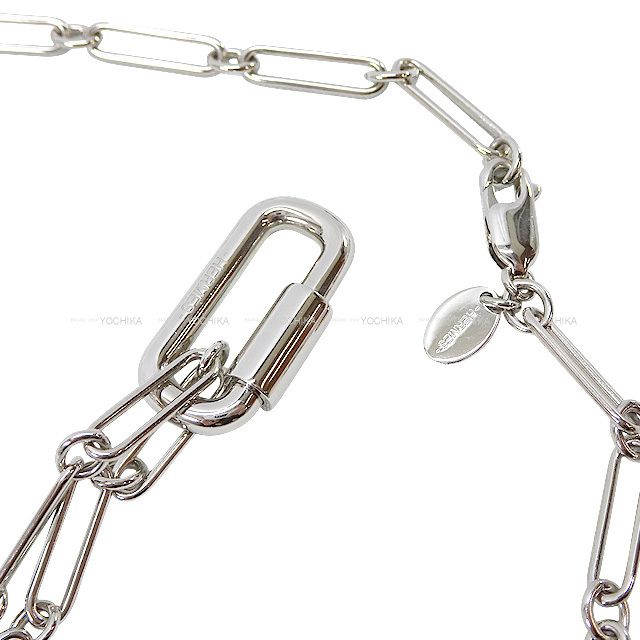 HERMES エルメス ネックレス キュリオジテ ロング チェーン シルバー  