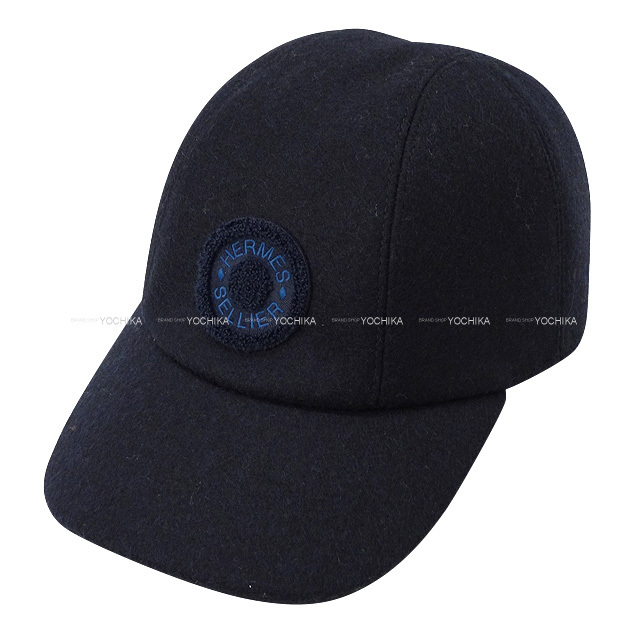 エルメス ヴォーバンセーラー キャスケット 帽子 キャップ ネイビー  