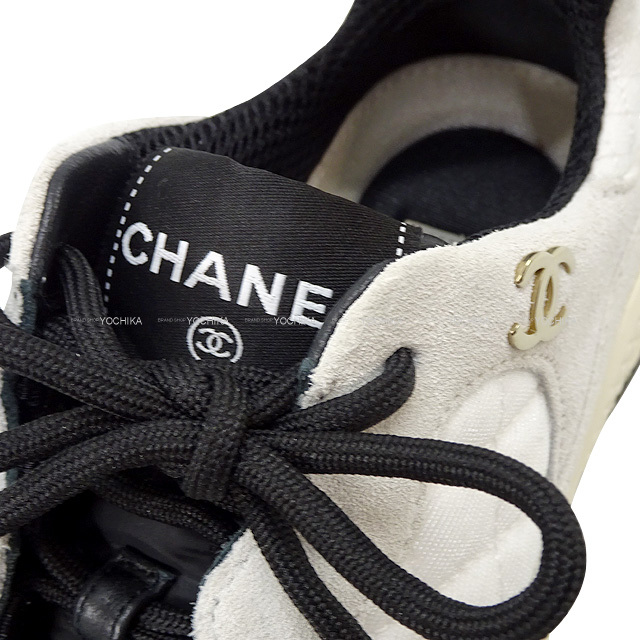CHANEL シャネル スニーカー レディース マトラッセ ココマーク 異素材