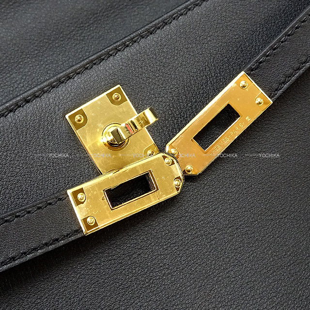 HERMES エルメス ハンドバッグ ポシェットケリー 黒 (ブラック