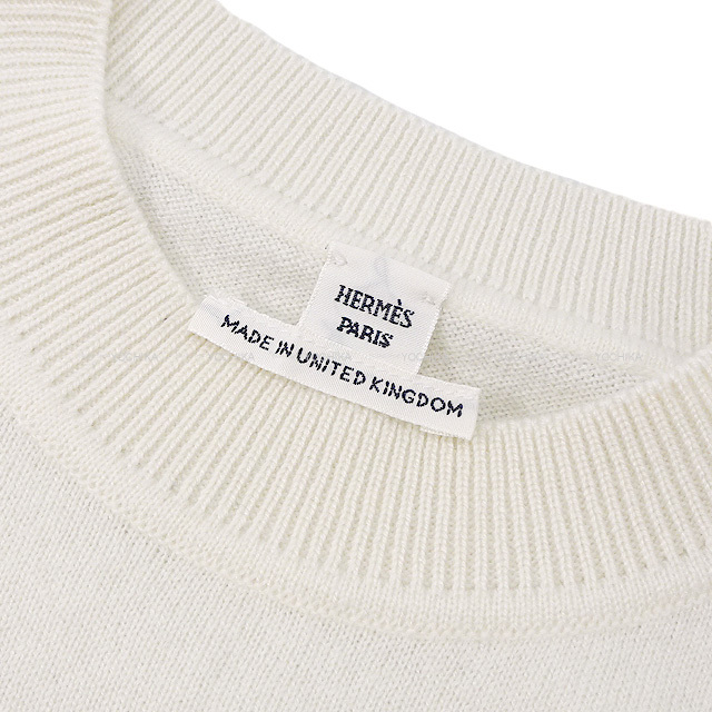 エルメス 23AW ウール ニット セーター Hモチーフ ポンチョ 3H2602D4  