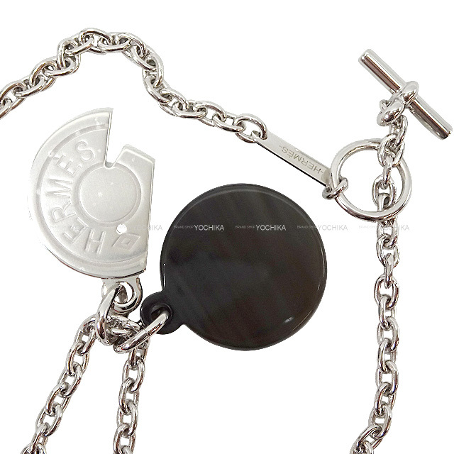 HERMES エルメス ネックレス クルードセル カルーセル 黒 (ブラック  