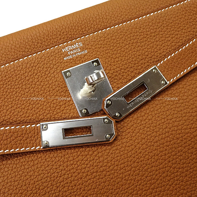 HERMES エルメス ショルダーバッグ ケリー32 内縫い ゴールド トゴ