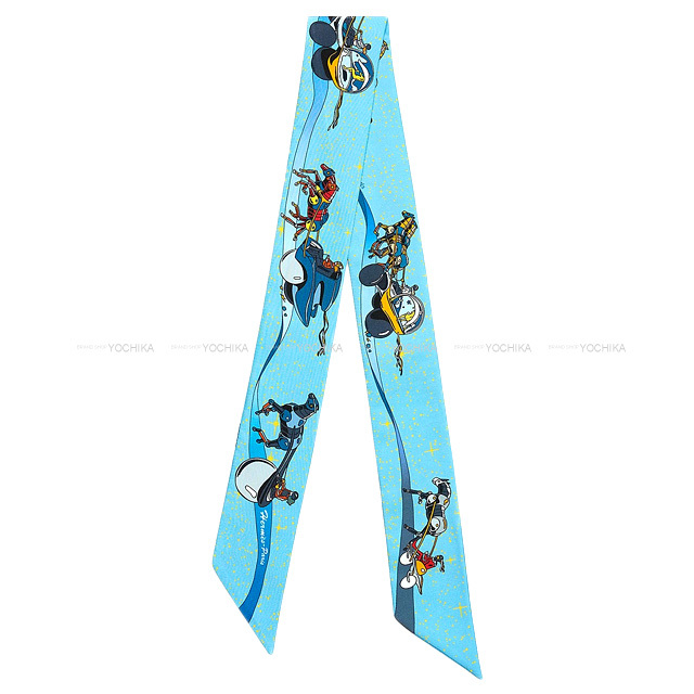 HERMES エルメス スカーフ ツイリー スペース ダービー ブルー  