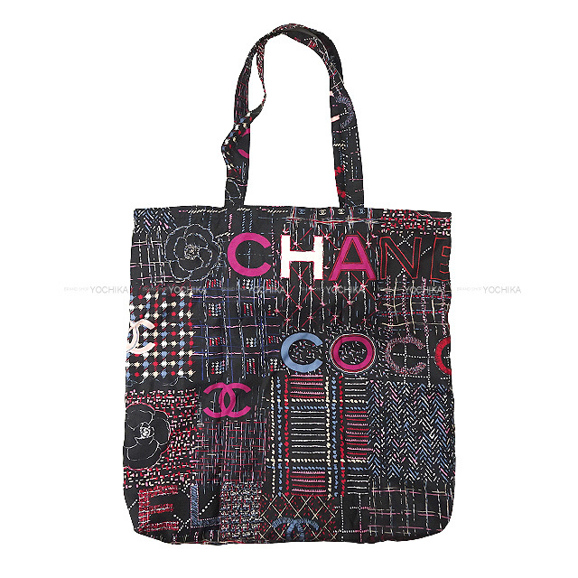 CHANEL シャネル エコバッグ マトラッセ ココマーク カメリア チェーン  