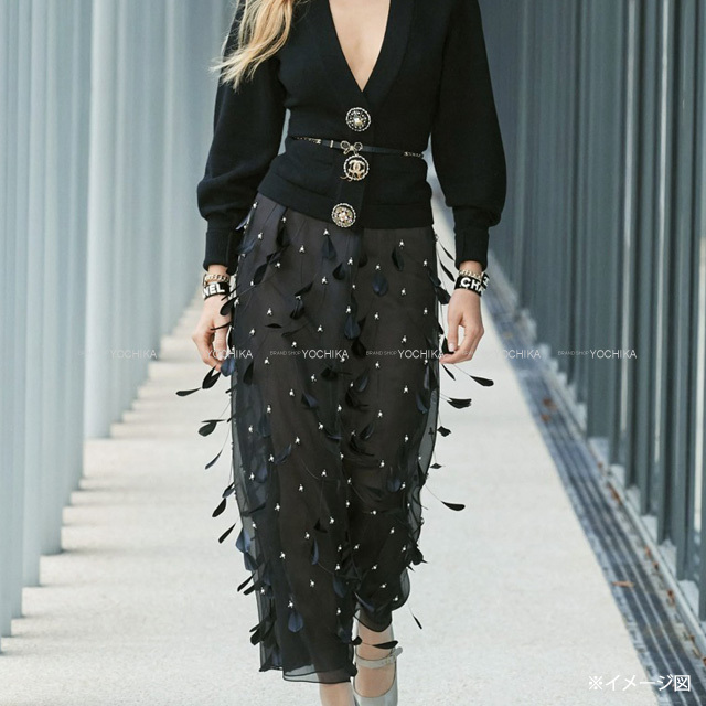 2022年秋冬 CHANEL シャネル ベルト リボン ココマーク チェーンレザー 