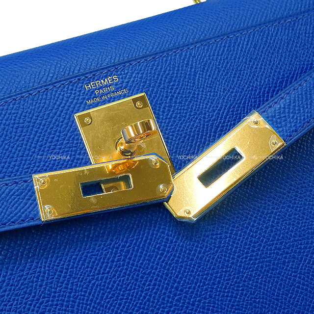 エルメス ケリー28 Y刻印 2020年製 エバーカラー ブルーアトール