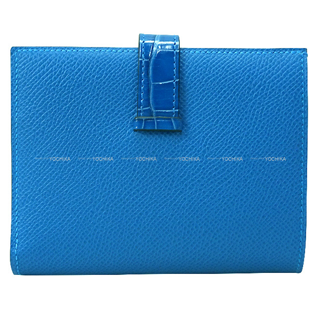 HERMES エルメス 二つ折り財布 ベアンコンパクト タッチ ミコノス 